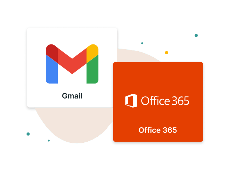 Gmail and Office 365 logo