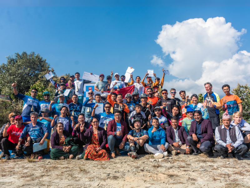 Pokhara Enduro Race, group photo