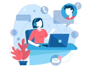 Customer support via text, call, and messaging